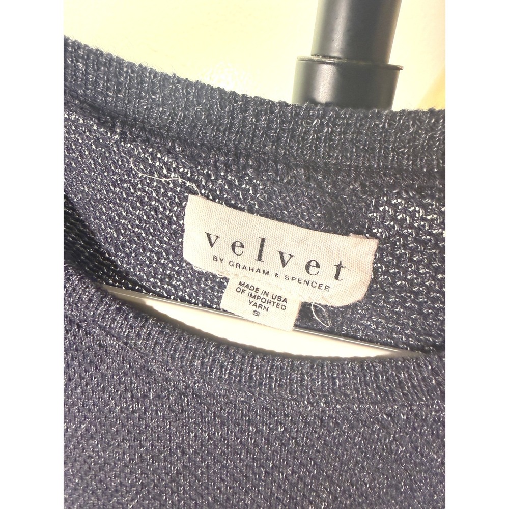 Velvet GS pullover navy heathered cozy waffle lightweight cotton blend easy wear